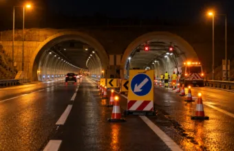 Tunel Chennevières na drodze RN12 w Yvelines znów zamykany nocami – pierwsza przerwa już w poniedziałek od 22.00