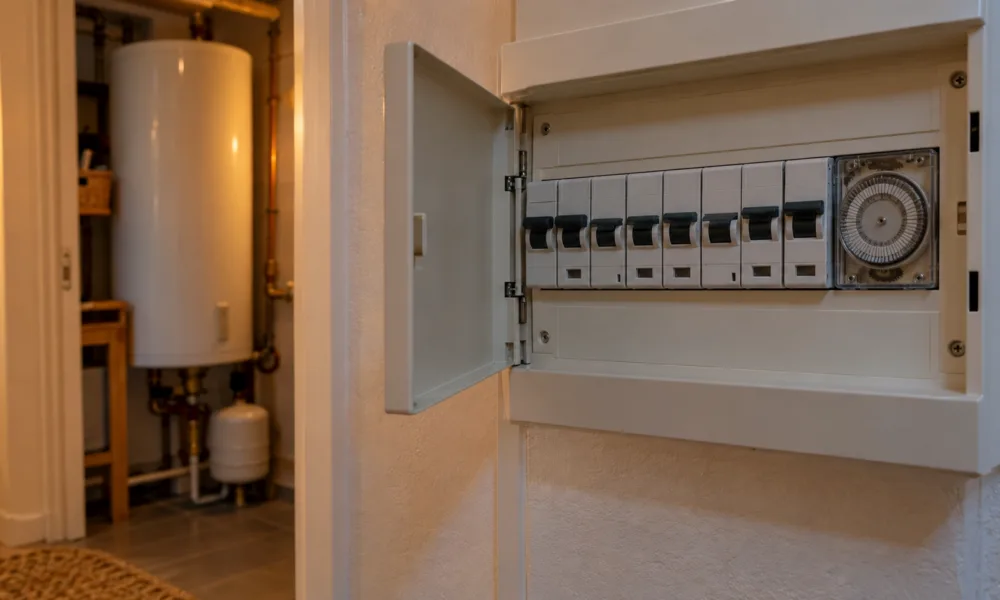 Zmiana czasu 25 października może podnieść rachunek za prąd – bojler sterowany zegarem w tablicy elektrycznej trzeba przestawić