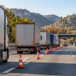 Kierowcy ciężarówek zablokowali autostradę A7 koło Marsylii – protest przeciw cenom oleju napędowego