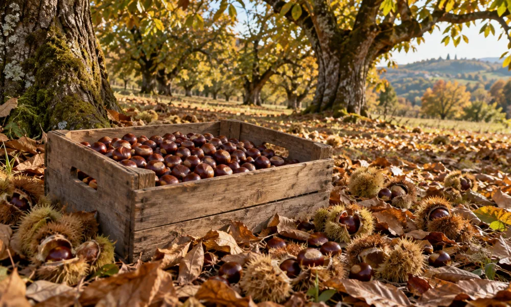Kasztanów jadalnych będzie w tym roku mniej – upał i susza zmniejszyły zbiory w Dordogne nawet o połowę