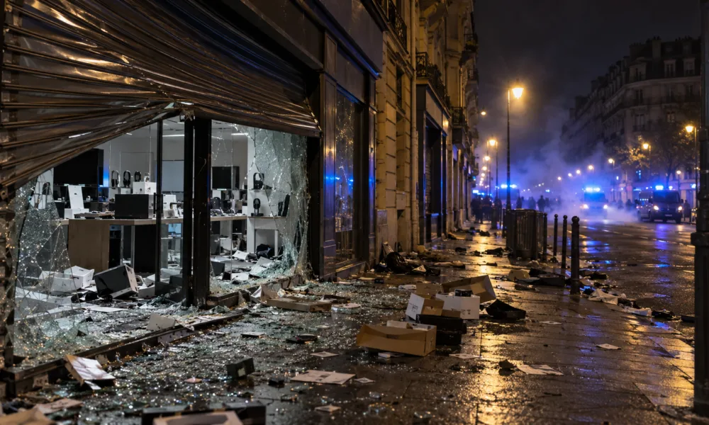Druga noc grabieży w Paryżu – 117 zatrzymanych, splądrowany sklep Darty i wtargnięcie do domu towarowego BHV Marais