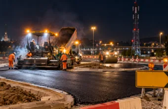Rondo pod masztem w Les Essarts na trasie Rouen – Elbeuf zamknięte na dwie noce – objazdy od wtorku 20 października