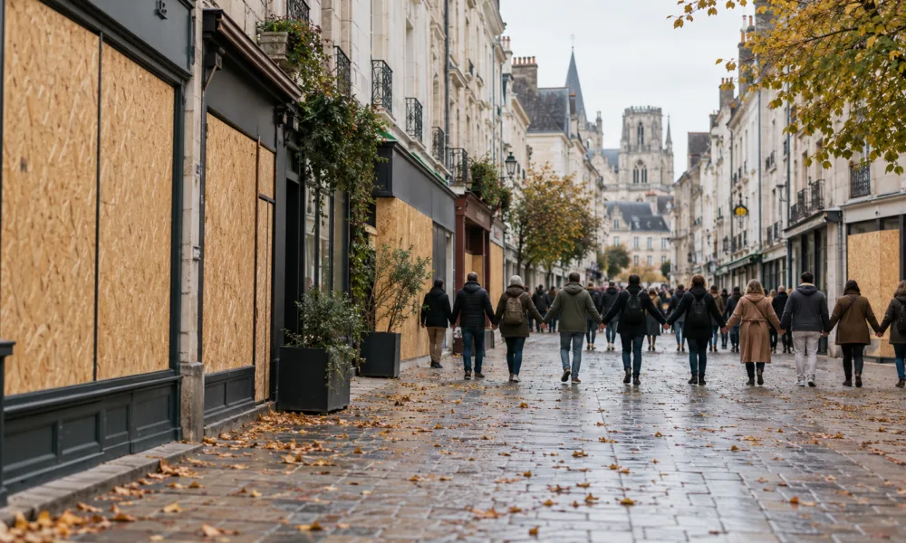 Tours: we wtorek 20 października o godz. 14.00 mieszkańcy mają chwycić się za ręce przy rue de Bordeaux – wsparcie dla splądrowanych sklepów