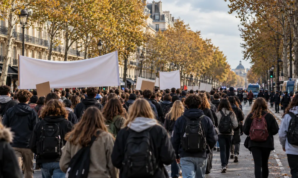 Licealiści i studenci znów protestują w Paryżu w czwartek 22 października – pochód od szpitala Pitié-Salpêtrière na plac Bastylii
