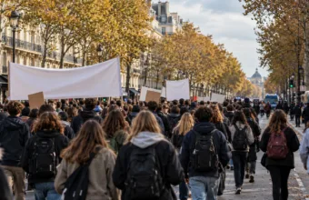 Licealiści i studenci znów protestują w Paryżu w czwartek 22 października – pochód od szpitala Pitié-Salpêtrière na plac Bastylii
