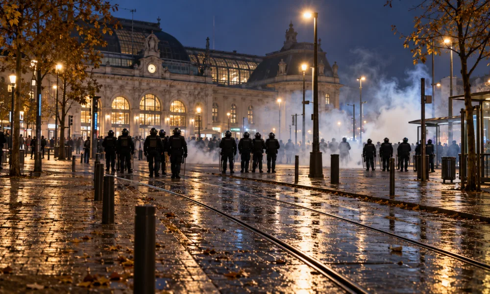 Protest 17 października w Alsacji – 15 000 osób w Strasburgu, starcia przy dworcu w Miluzie i żółte kamizelki na rondach