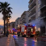 Pożar sklepu w Canet-en-Roussillon – 90 mieszkańców bloku ewakuowanych w środku nocy