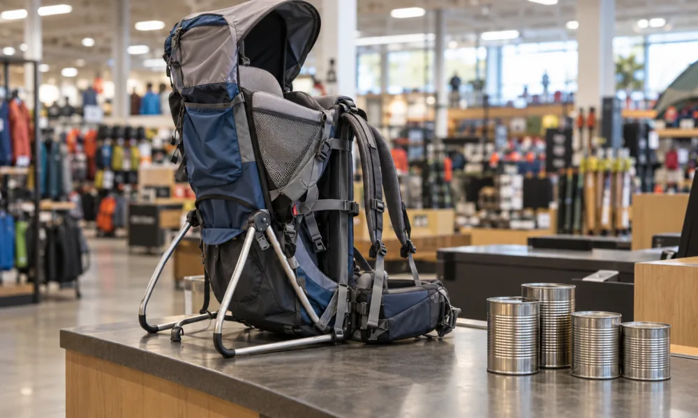 Nosidełko Hamax Buddy z Decathlonu wycofane z powodu ryzyka zadławienia – w poniedziałek także cassoulet U z tartiflette w puszce i wątróbkowe pulpety