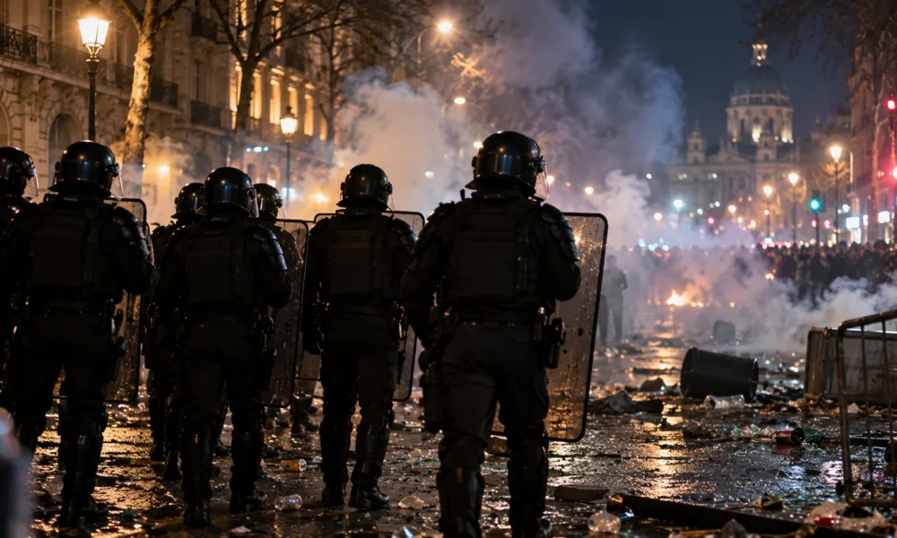 „Nasze siły były za małe” – policjanci opowiadają o zamieszkach 17 października, w Paryżu jedna kompania CRS wystrzeliła 3000 granatów z gazem