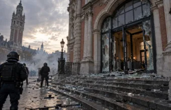 Lille: demonstranci wyważyli drzwi ratusza i zdemolowali część pomieszczeń – splądrowany sklep Apple w centrum
