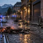 Grenoble: 300-400 chuliganów plądrowało centrum miasta podczas protestu – podpalone samochody i ogień na torach tramwaju