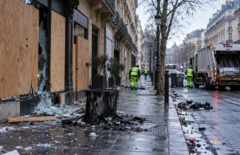 Macron po zamieszkach 17 października: sprawcy zostaną ścigani i ukarani – mer Paryża mówi o „metodycznie zdewastowanych” ulicach