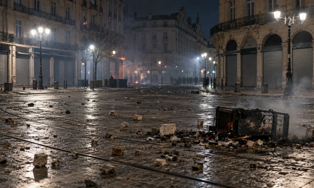 Zamieszki w Clermont-Ferrand po proteście 17 października – splądrowane sklepy Zara i Nature et Découvertes, rannych pięciu funkcjonariuszy